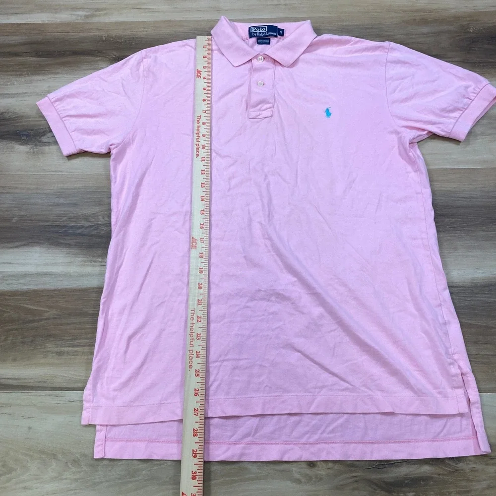 Polo Ralph Lauren Polo Shirt Mens M Classic Cotton Pique Pink Heritage Casual